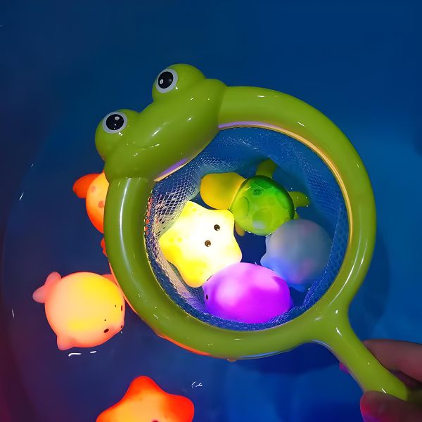 LumiSplash | Kit 4 Brinquedos de Banho com Luz LED Mágica