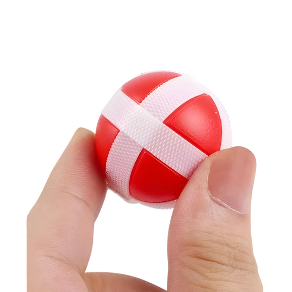 Bolinhas de velcro do StickBall Pro com acabamento seguro. Adere facilmente ao alvo e não machuca ao tocar