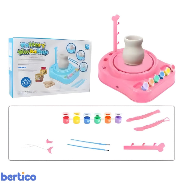 Exemplo de escultura infantil feita com a MiniCeram. Brinquedo que transforma ideias em arte com segurança e diversão