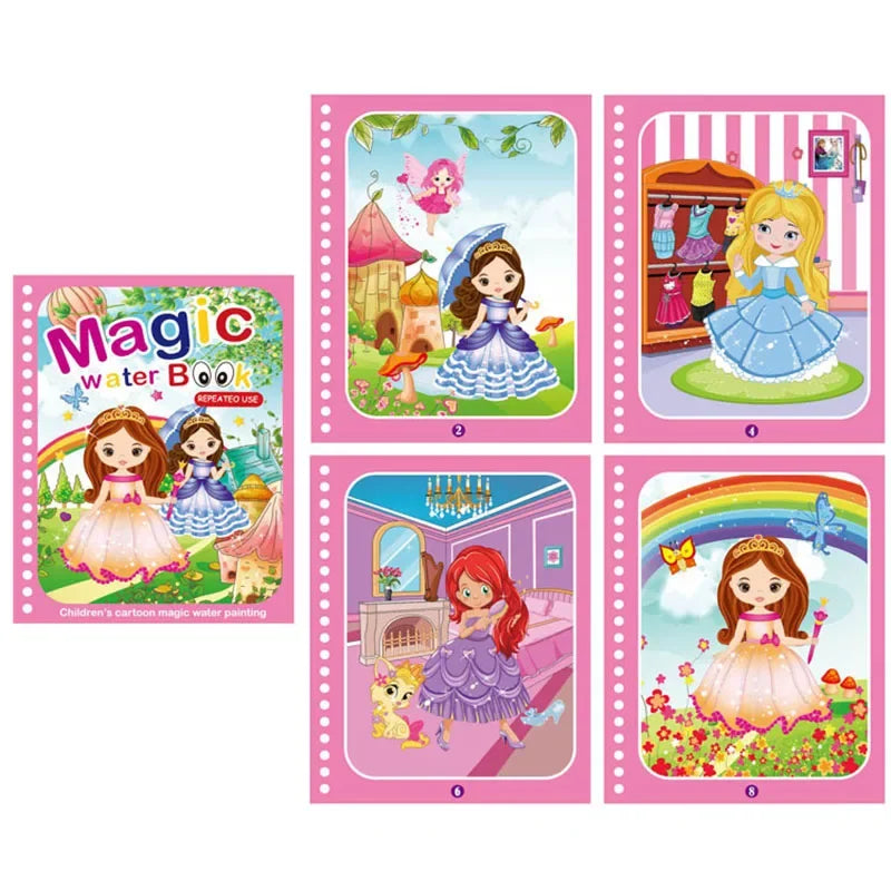 Livro Mágico Reutilizável | Pintura com Água Infantil