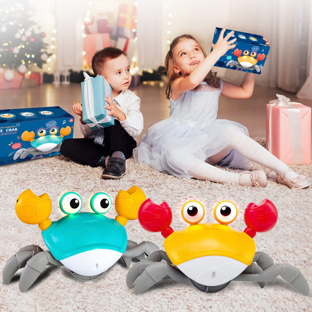 Caranguejo Fujão | Brinquedo de Engatinhar com Corda para Bebês