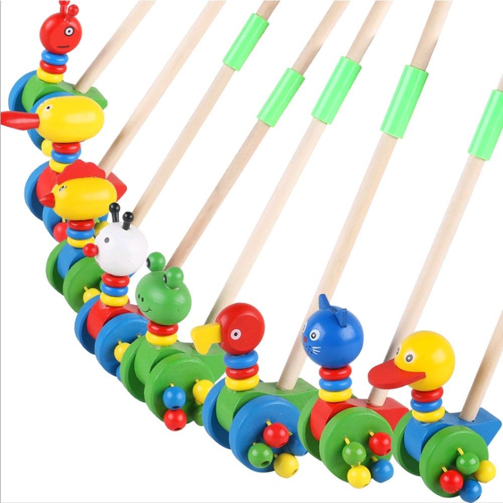 Andador PicaPé | Brinquedo de Empurrar em Madeira