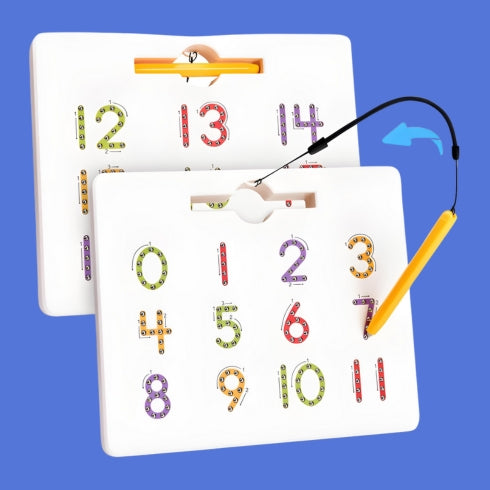 Quadro Mágico Alfabeto & Números – Ensina, Diverte e Desenvolve Coordenação Motora