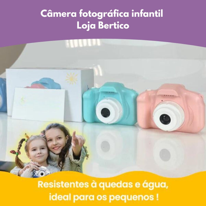 Câmera Digital Infantil Bertico - Com Cartão de Memória de Graça!