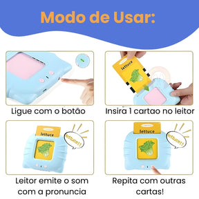 Leitor de cartas para aprender ingles Flash Cards