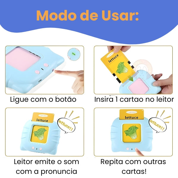 Leitor de cartas para aprender ingles Flash Cards