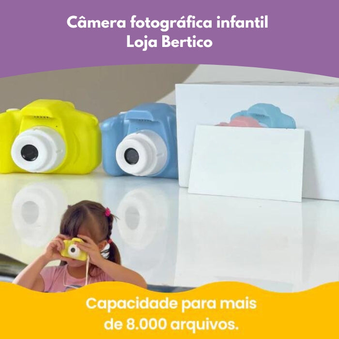Câmera Digital Infantil Bertico - Com Cartão de Memória de Graça!
