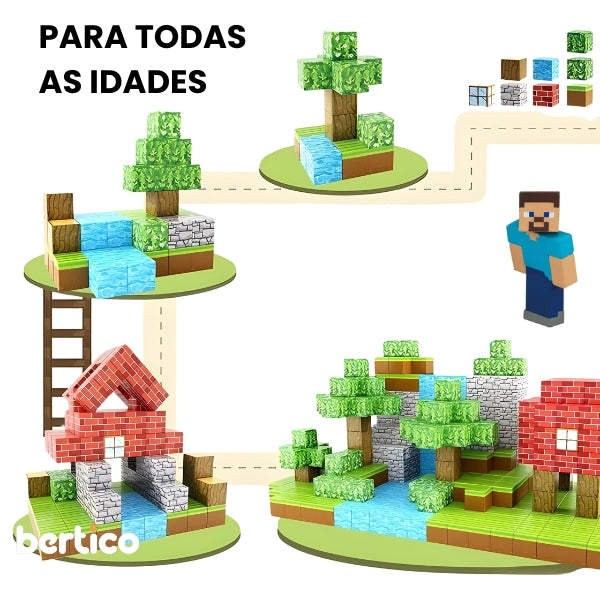 Blocos de Construção Magnética Minecraft [ÚLTIMAS UNIDADES]