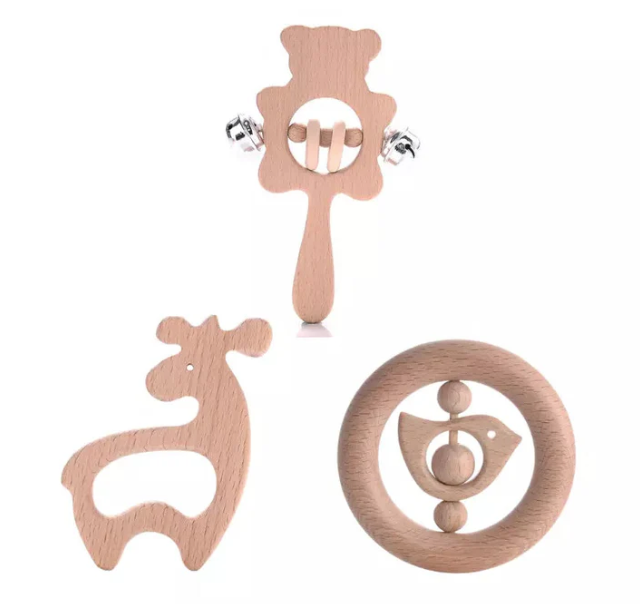 Kit Mordedores Naturais Aurora™ para Bebê