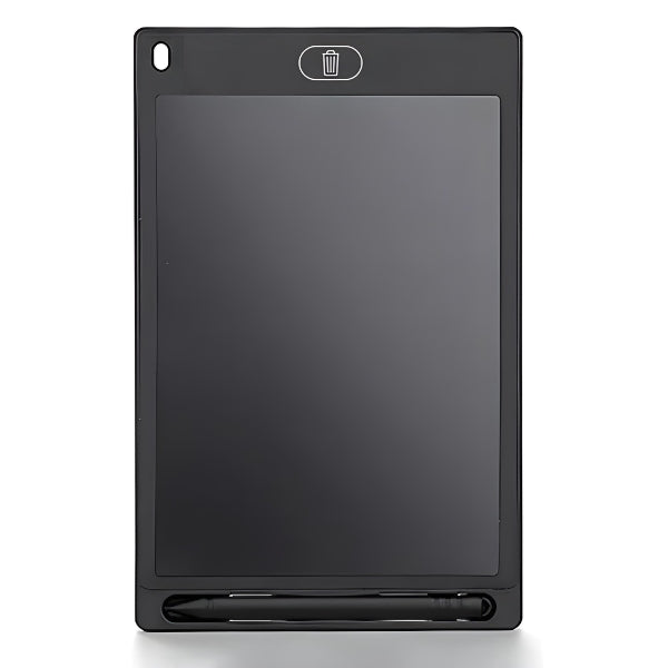 Criança usando o Tablet Mágico como apoio escolar. Ideal para exercícios de escrita, letras, números e desenhos