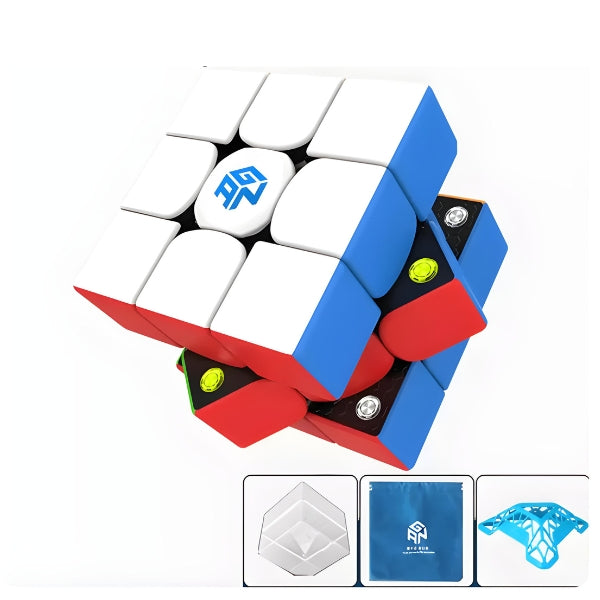 Design geométrico do MagnetoCube com encaixes magnéticos precisos para desenvolver habilidades cognitivas e coordenação motora
