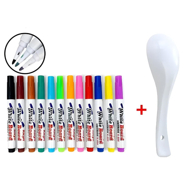 Embalagem da InkFloat com destaque para a tinta mágica. Presente ideal para crianças curiosas e criativas