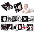 Kit de cartões de estímulo visual para bebês com alto contraste. Ideal para recém-nascidos desenvolverem foco e percepção logo nos primeiros meses