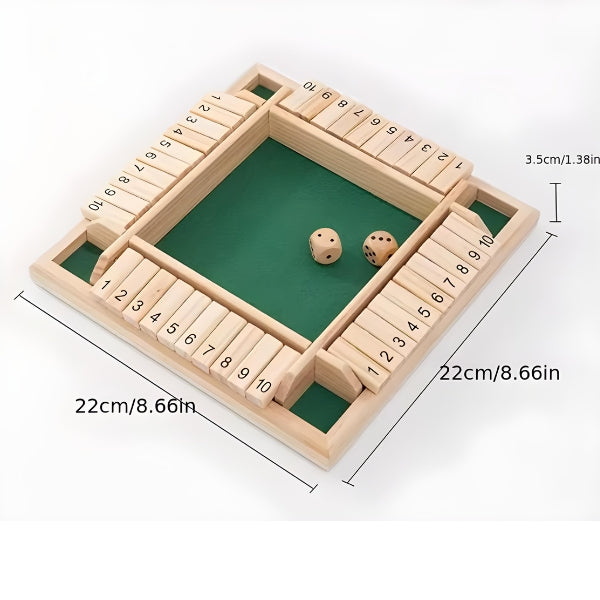 Tabuleiro feito em madeira resistente e segura, com acabamento suave e ideal para o uso infantil