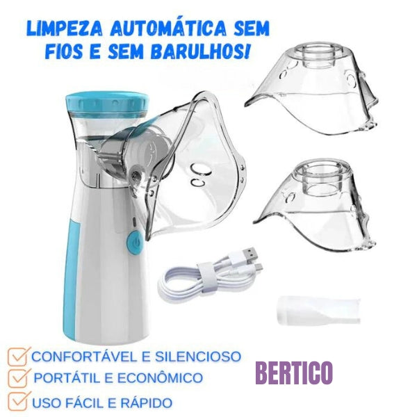 Inalador Nebulizador Portátil Silencioso (LEVE 2 E ECONOMIZE)