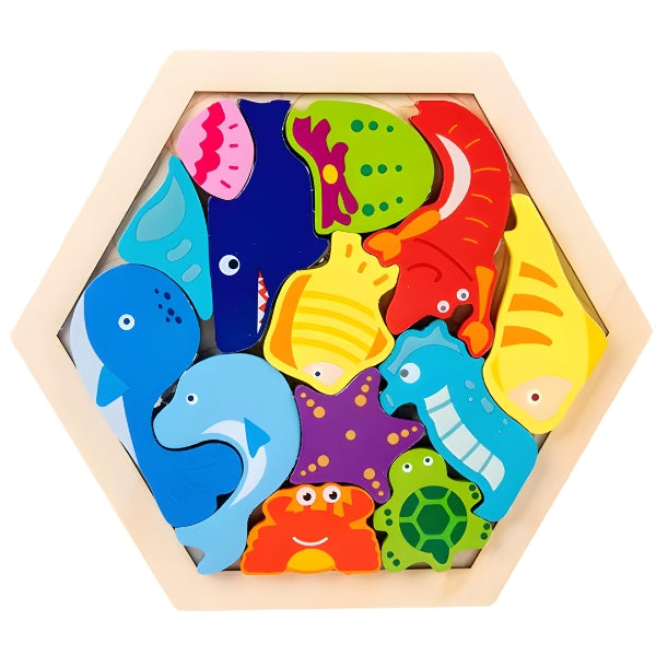 Zoom nas peças do FormaCerta com acabamento seguro e cantos arredondados, ideal para uso infantil com total segurança